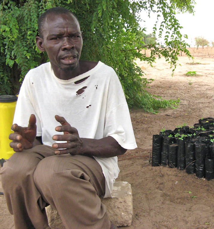 Adama Gueye is a community volunteer in the village of Diender.