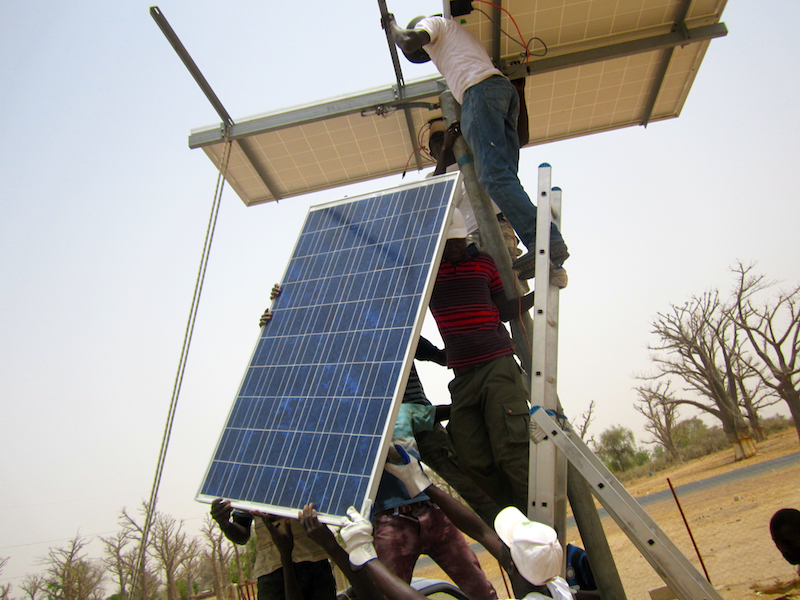  CREATE!’s Senegalese staff were able to source high quality solar panels in Dakar, rather than importing panels from the United States.