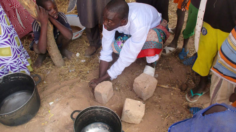 Anyone can learn to build an improved cookstove – instructions are easy, materials are free, and no special tools are needed!