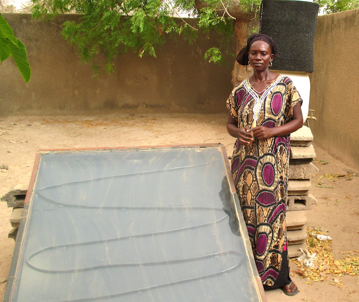  Ndam is very thankful that she now has hot water to wash patients and sterilize instruments.