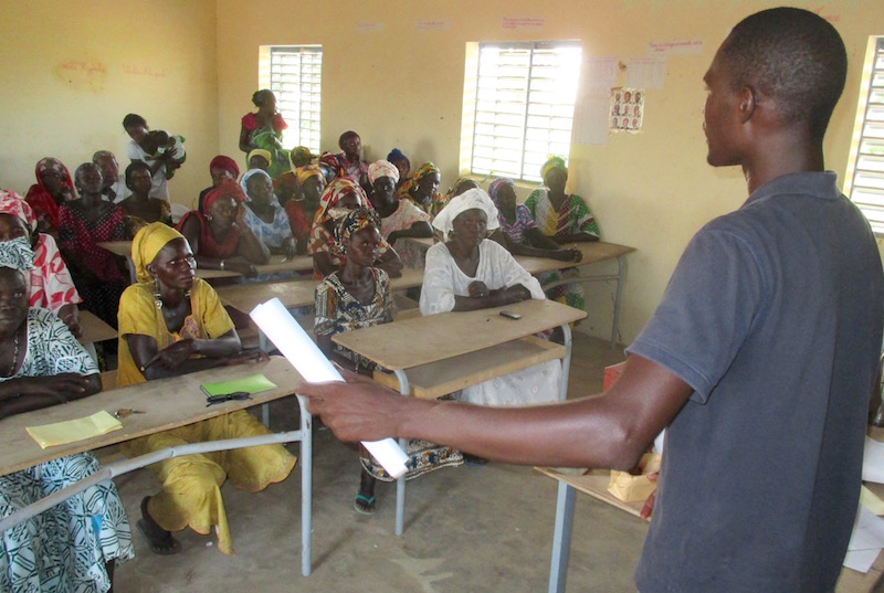 CREATE! field technicians led the training in Darou Diadji at the community’s primary school.