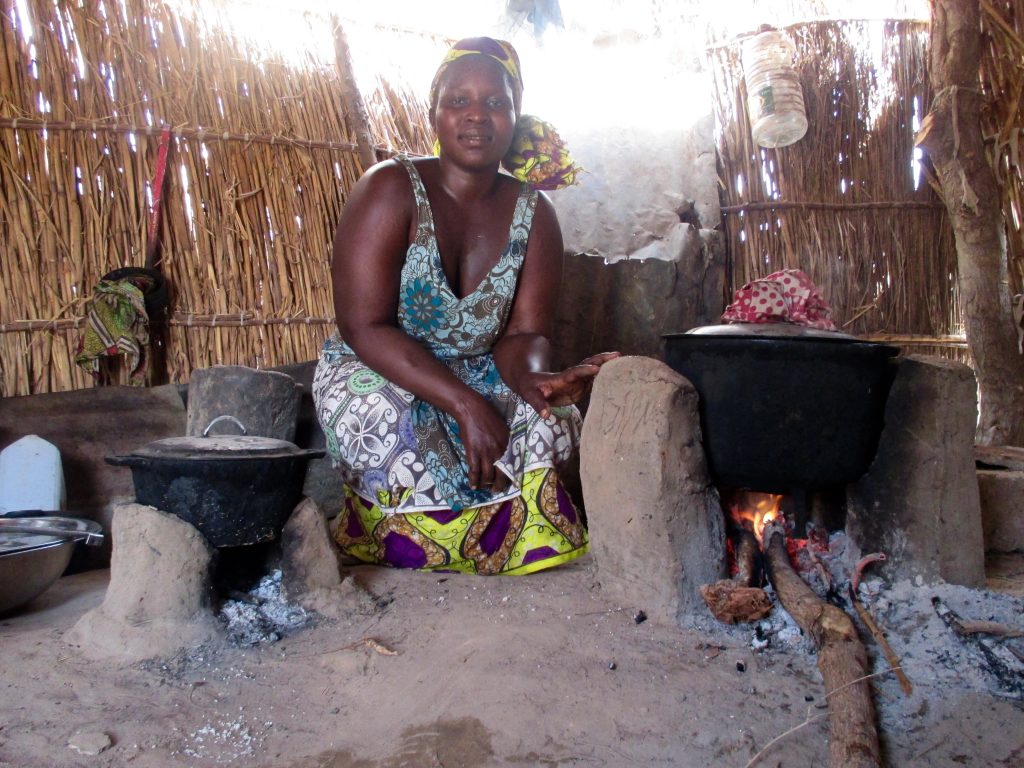 Women in Senegal: Teningne Youme built two cookstoves after receiving training from CREATE! technicians. She now can provide meals for husband, mother-in-law, and children while still having time and resources to work outside the home in other CREATE! programs. 